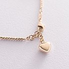 Золотой браслет "Сердечки" б04016 от ювелирного магазина Оникс - 6