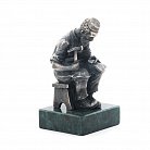 Серебряная фигура ручной работы "Сапожник" сер00059 от ювелирного магазина Оникс - 1