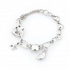Срібний браслет (родій) 14828 от ювелирного магазина Оникс - 2