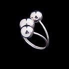 Серебряное кольцо "Шарики" 11689 от ювелирного магазина Оникс