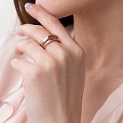 Золотое кольцо с фианитами к05468 от ювелирного магазина Оникс - 6
