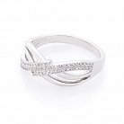 Золотий перстень з діамантами T03089R от ювелирного магазина Оникс - 1