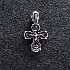 Серебряный крест "Распятие. Спаси и сохрани" 133007 от ювелирного магазина Оникс - 2