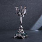Серебряная фигура ручной работы "Попугайчики" сер00057 от ювелирного магазина Оникс - 1