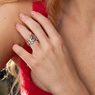 Широкое серебряное кольцо "Helen" 7217 от ювелирного магазина Оникс - 3