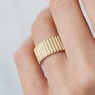 Широкое кольцо "Энид" в желтом золоте к07359 от ювелирного магазина Оникс - 14