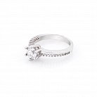 Помолвочное серебряное кольцо (фианиты) 111204 от ювелирного магазина Оникс - 2