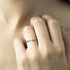 Золотое помолвочное кольцо с бриллиантом кб0172lg от ювелирного магазина Оникс - 4