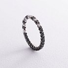Золотое кольцо с белыми и черными бриллиантами кб0471di от ювелирного магазина Оникс - 2