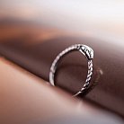 Серебряное кольцо "Змей Уроборос" 112553 от ювелирного магазина Оникс - 14