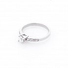 Серебряное кольцо с фианитами 111348 от ювелирного магазина Оникс - 2