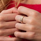 Кольцо "Monica" в красном золоте к08089 от ювелирного магазина Оникс - 4