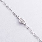 Браслет "Сердечко" с бриллиантами (белое золото) бб0048м от ювелирного магазина Оникс - 2