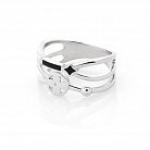 Серебряное кольцо "Клевер" (эмаль) 112046 от ювелирного магазина Оникс - 1
