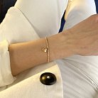 Золотой браслет "Сердечко" б03106 от ювелирного магазина Оникс - 3