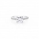 Серебряное помолвочное кольцо (фианиты) 111597 от ювелирного магазина Оникс - 3