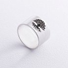 Серебряное кольцо с гравировкой "Древо жизни" 112143древо от ювелирного магазина Оникс - 2