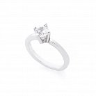 Серебряное кольцо с фианитом 111746 от ювелирного магазина Оникс