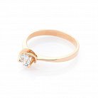 Золотое кольцо с голубым топазом к02656 от ювелирного магазина Оникс - 1