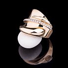 Золотое кольцо с фианитами к04316 от ювелирного магазина Оникс