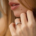 Помолвочное кольцо с бриллиантами (белое золото) 222091121 от ювелирного магазина Оникс - 4