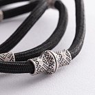 Шелковый шнурок "Вегвизир. Сварга" с серебряными вставками 985 от ювелирного магазина Оникс - 9