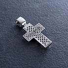 Срібний хрест "Розп'яття. Спаси і Збережи" кду-21 от ювелирного магазина Оникс - 1