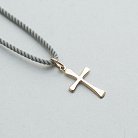 Золотой маленький крестик в стиле "Минимализм" п02970 от ювелирного магазина Оникс - 4