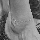 Золотой браслет "Клевер" на ногу б04793 от ювелирного магазина Оникс - 2