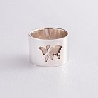 Серебряное кольцо "Карта мира" 112210 от ювелирного магазина Оникс - 8