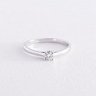 Золотое помолвочное кольцо с бриллиантом кб0358y от ювелирного магазина Оникс - 3