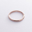 Шариковое кольцо "Одри" в красном золоте к07596 от ювелирного магазина Оникс - 5