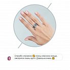 Серебряное кольцо "Перышко" 111715 от ювелирного магазина Оникс - 7