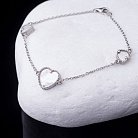 Срібний браслет з перламутром (родій) 14875 от ювелирного магазина Оникс - 2