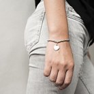 Срібний браслет "Серце" з фіанітами 141176 от ювелирного магазина Оникс - 6