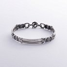 ﻿Мужской серебряный браслет (чернение) 1006 от ювелирного магазина Оникс - 4