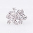 Срібний перстень "Метелики" з фіанітами 111953 от ювелирного магазина Оникс - 2