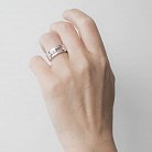 Серебряное кольцо с фианитами 111951 от ювелирного магазина Оникс