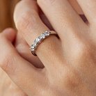 Серебряное кольцо с фианитами 1008 от ювелирного магазина Оникс - 5