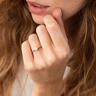 Помолвочное кольцо в красном золоте (фианит) к07096 от ювелирного магазина Оникс - 5