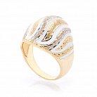 Эксклюзивное золотое кольцо с эмалью к03158 от ювелирного магазина Оникс