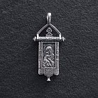 Серебряная ладанка "Божья матерь" с чернением 13602 от ювелирного магазина Оникс - 6