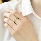 Золотое кольцо без камней к05894 от ювелирного магазина Оникс - 3