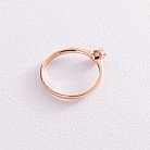 Золотое помолвочное кольцо с бриллиантом кб0153 от ювелирного магазина Оникс - 3