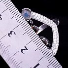 Серебряное кольцо с фианитами 111582 от ювелирного магазина Оникс - 4