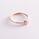 Золотое помолвочное кольцо с бриллиантом кб0153 от ювелирного магазина Оникс