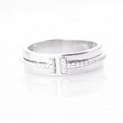 Серебрянное кольцо с фианитами 111992 от ювелирного магазина Оникс - 1
