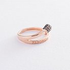 Золотое кольцо "Спичка" (фианиты) к06265 от ювелирного магазина Оникс - 2