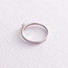 Помолвочное золотое кольцо с бриллиантами и сапфиром 101-10126/2б от ювелирного магазина Оникс - 1