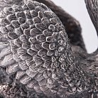 Серебряная паштетница ручной работы "Лебедь" сер00022 от ювелирного магазина Оникс - 1